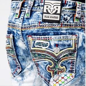 🆕️Rock Revival Jaser Shorts. Men's Size: Waist 33x14 Inseam.